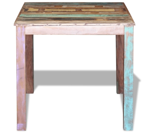 vidaXL virtuves galds, pārstrādāts masīvkoks, 80x82x76 cm