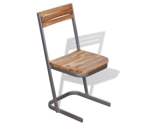 Virtuves Krēsli, 2 Gab., Masīvs Tīkkoks Vidaxl