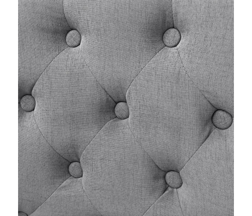 vidaXL virtuves krēsli, 2 gab., gaiši pelēks audums