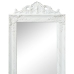 vidaXL brīvi stāvošs spogulis, baroka stils, 160x40 cm, balts