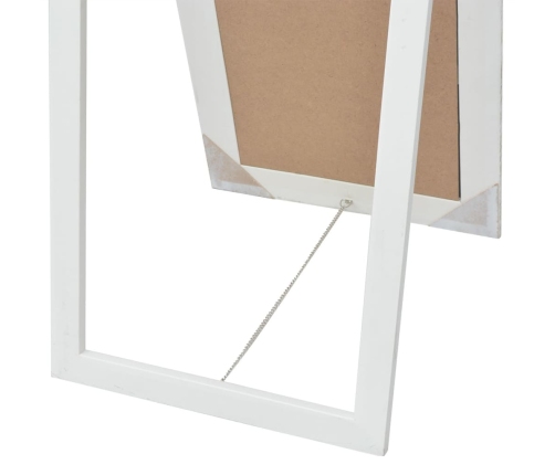 vidaXL brīvi stāvošs spogulis, baroka stils, 160x40 cm, balts