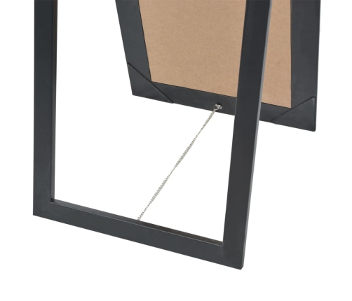 vidaXL baroka stila grīdas spogulis, 160x40 cm, melns