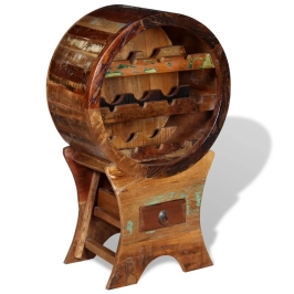 Vīna Pudeļu Statīvs 10 Pudelēm, Pārstrādāts Koks Vidaxl