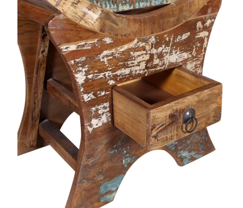 vidaXL vīna pudeļu statīvs 10 pudelēm, pārstrādāts koks