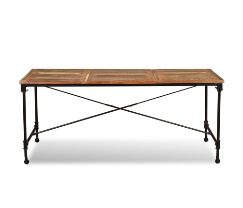 vidaXL virtuves galds, 180 cm, pārstrādāts masīvkoks