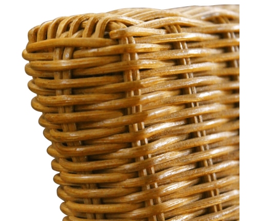 Virtuves Krēsli, 4 Gab., Brūni, Dabīga Rotangpalma Vidaxl