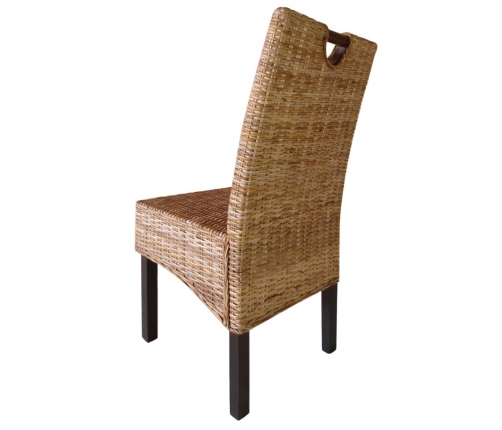 Virtuves Krēsli, 4 Gab., Kubu Rotangpalma, Mango Koks Vidaxl