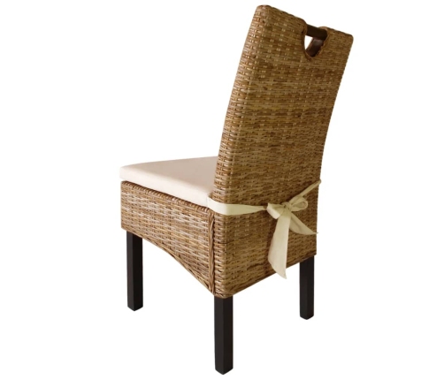 Virtuves Krēsli, 6 Gab., Kubu Rotangpalma, Mango Koks Vidaxl