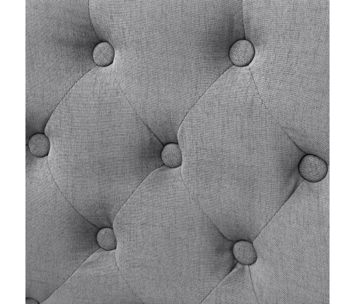 vidaXL virtuves krēsli, 6 gab., gaiši pelēks audums