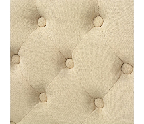 vidaXL virtuves krēsli, 6 gab., krēmkrāsas audums