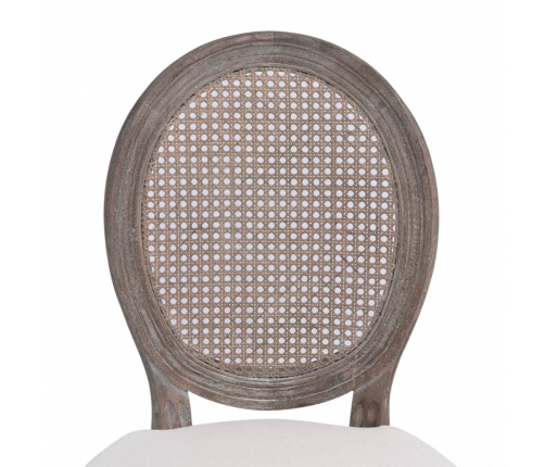 vidaXL virtuves krēsli, 6 gab., krēmkrāsas audums