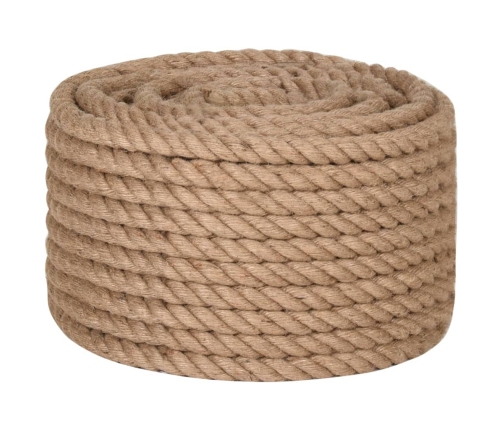 vidaXL virve, 20 mm, 50 m, 100% džuta