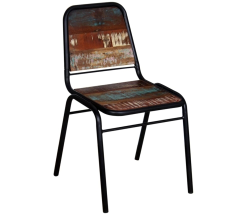 vidaXL virtuves krēsli, 4 gab., pārstrādāts masīvkoks