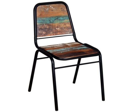 Virtuves Krēsli, 6 Gab., Pārstrādāts Masīvkoks Vidaxl