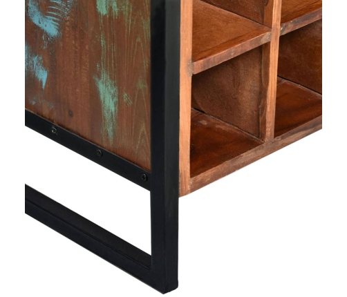 vidaXL vīna pudeļu statīvs 16 pudelēm, pārstrādāts masīvkoks