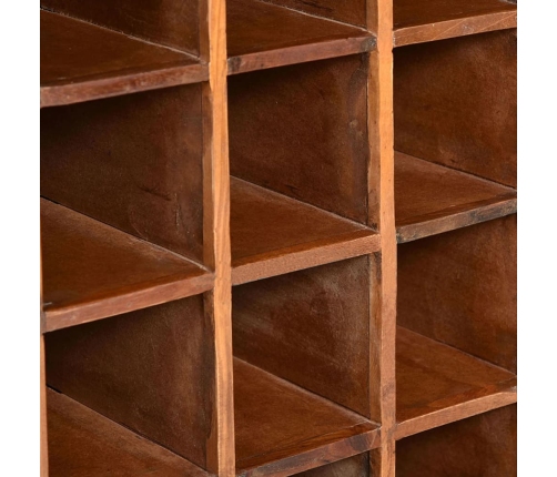 vidaXL vīna pudeļu statīvs 16 pudelēm, pārstrādāts masīvkoks