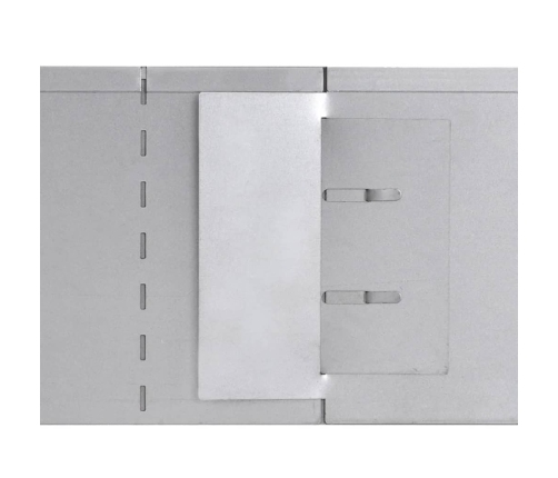 vidaXL zāliena apmales, 5 gab., 100x20 cm, cinkots tērauds