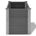vidaXL augstā puķu kaste, 100x50x54 cm, pelēks WPC