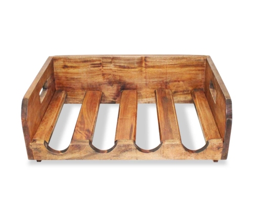 vidaXL vīna pudeļu statīvi, 4 gab., 16 pudelēm, masīvs sarkankoks