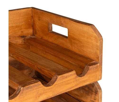 vidaXL vīna pudeļu statīvi, 4 gab., 16 pudelēm, masīvs sarkankoks