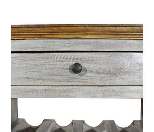 vidaXL vīna pudeļu statīvs, 55x23x85 cm, masīvs sarkankoks