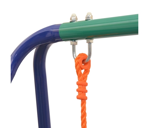 vidaXL vienvietīgās šūpoles un mazuļu šūpoles, 2- vienā, oranžas