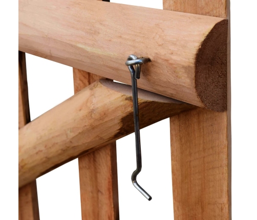 vidaXL žoga vārti, vienviru, 100x60 cm, impregnēts lazdas koks