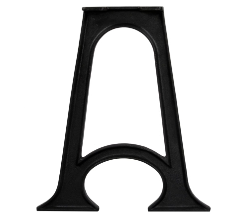 Virtuves Galda Kājas, 2 Gab., Ar Izliektu Pamatni, Čuguns Vidaxl