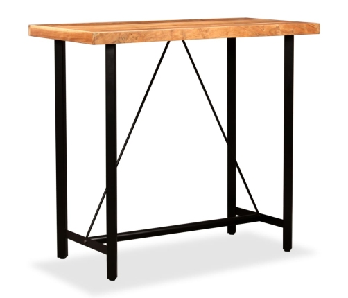 vidaXL bāra galds, 120x60x107 cm, akācijas masīvkoks