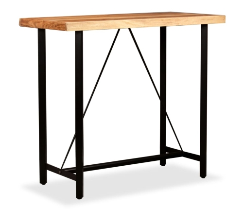 vidaXL bāra galds, 120x60x107 cm, akācijas masīvkoks