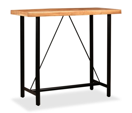 vidaXL bāra galds, 120x60x107 cm, akācijas masīvkoks