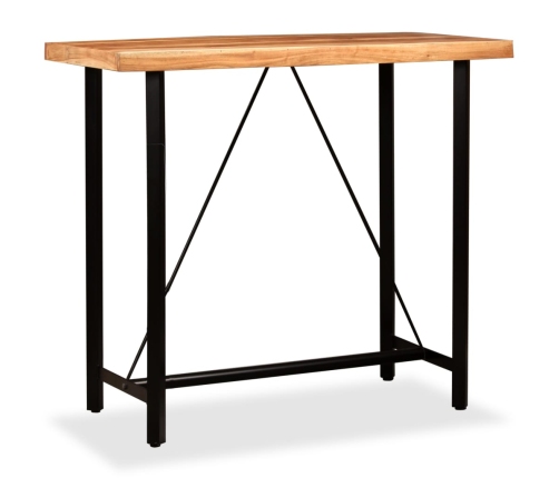 vidaXL bāra galds, 120x60x107 cm, akācijas masīvkoks