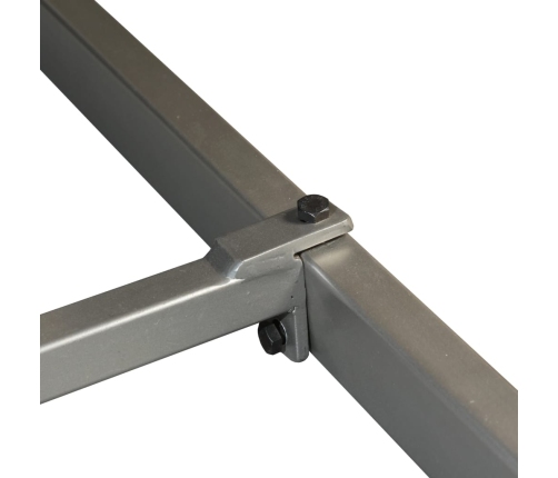 vidaXL virtuves galds, 180 cm, pārstrādāts masīvs rožkoks un tērauds