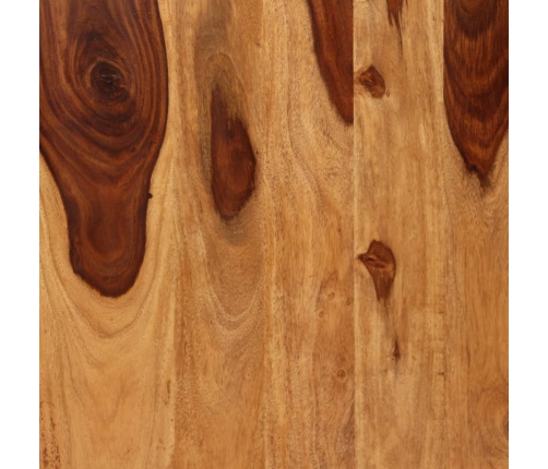 vidaXL virtuves galds, 180 cm, pārstrādāts masīvs rožkoks un tērauds