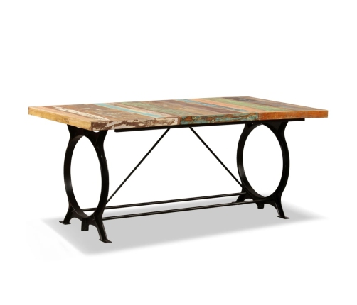 vidaXL virtuves galds, 180 cm, pārstrādāts masīvkoks