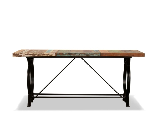 vidaXL virtuves galds, 180 cm, pārstrādāts masīvkoks