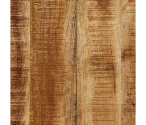 vidaXL virtuves galds, 180 cm, mango masīvkoks un tērauda kājas