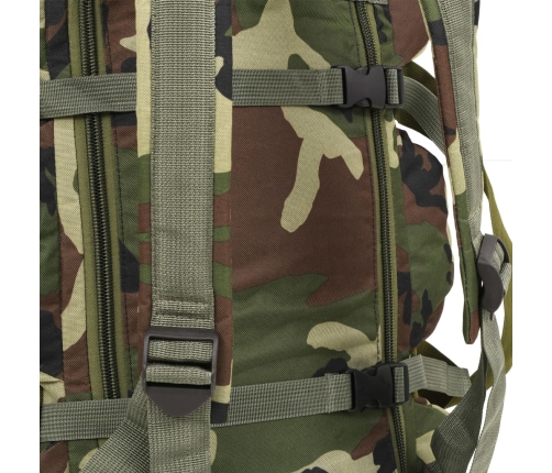 vidaXL soma, armijas stils, 90 L, kamuflāža