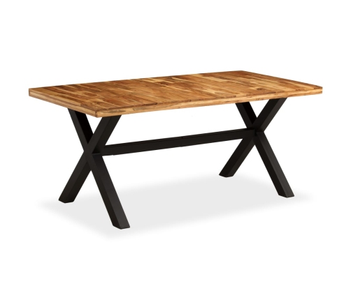 vidaXL virtuves galds, 180x90x76 cm, akācijas un mango masīvkoks