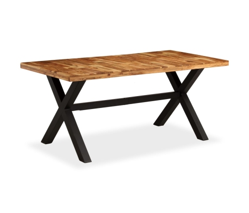 vidaXL virtuves galds, 180x90x76 cm, akācijas un mango masīvkoks