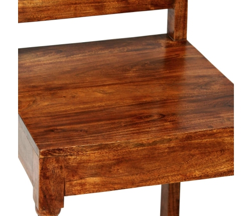 vidaXL virtuves krēsli, 2 gab., masīvkoks ar medus krāsas apdari