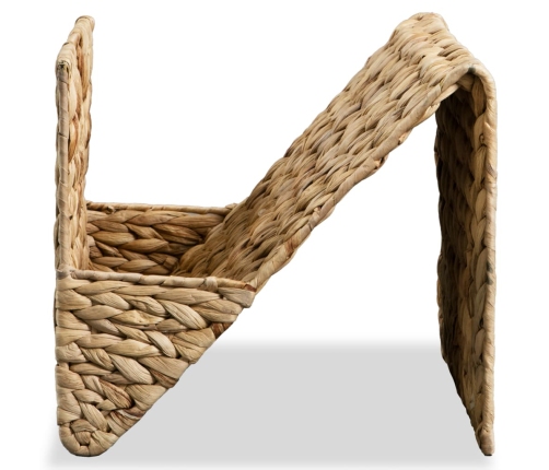 vidaXL žurnālu turētājs, 31x31x31 cm, ūdens hiacinte