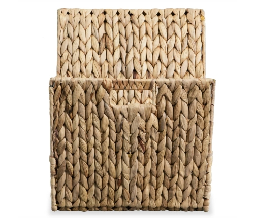 vidaXL žurnālu turētājs, 31x31x31 cm, ūdens hiacinte