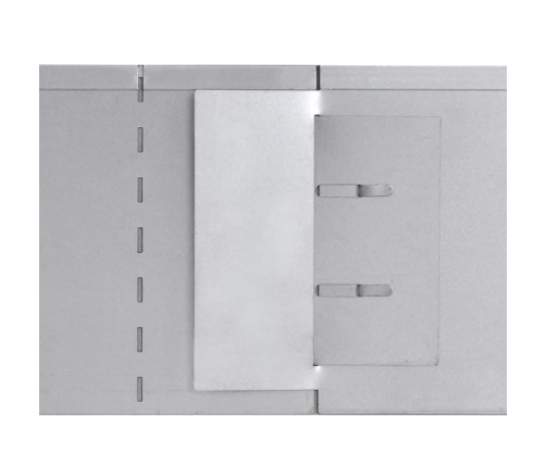 vidaXL zāliena apmales, 10 gab., cinkots tērauds, 100x20 cm