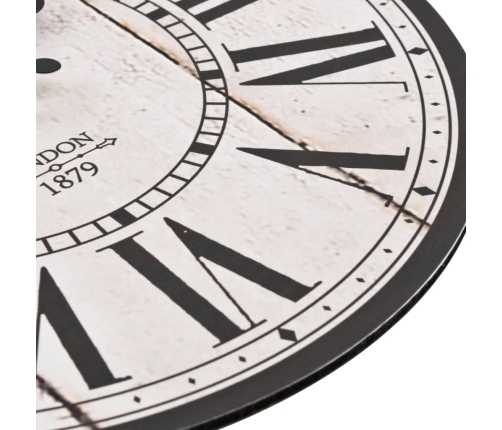 vidaXL vintāžas sienas pulkstenis, Londona, 30 cm