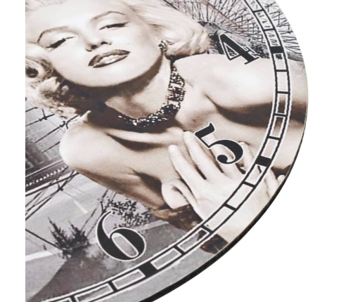 vidaXL vintāžas sienas pulkstenis, Merilina Monro, 30 cm