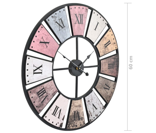 Vintāžas Sienas Pulkstenis, Kvarca Mehānisms, 60 Cm, Xxl Vidaxl