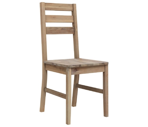 vidaXL virtuves krēsli, 2 gab., akācijas masīvkoks