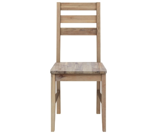 vidaXL virtuves krēsli, 2 gab., akācijas masīvkoks