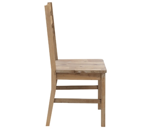 vidaXL virtuves krēsli, 2 gab., akācijas masīvkoks